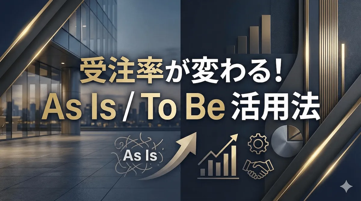 営業を成功させる「As Is」から「To Be」への効果的な変革アプローチを紹介！
