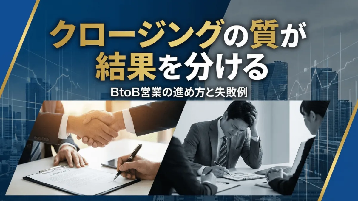 受注率を上げるクロージング。合意を作る5つのステップ